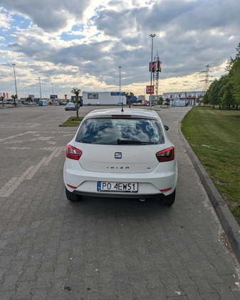 Seat Ibiza cena 26999 przebieg: 142000, rok produkcji 2014 z Poznań małe 106